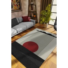 Homshtag Günbatımında Denize Yağan Yağmur,Geometrik Tasarım Halı,Modern Çizgili,Dokuma Tabanlı Halı