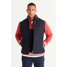 Altınyıldız Classics Standart Fit Normal Kesim Dik Yaka Pamuklu Diagonal Desenli Yelek