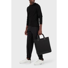 Emporio Armani Kapüşonlu Yünlü Triko Kazak Erkek Kazak 8N1MUW 1mjwz 0999