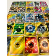 Abetto Market Pokemon Gx Oyun Kartı ve Energy Kart Bir Arada (25 Adet)