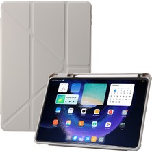 Xfashion Xiaomi Pad 6 / Pad Için 6 Pro Tri-Katı Stand Tablet Kılıf Pu Deri Şeffaf Akrilik Tpu Kapak (Yurt Dışından)