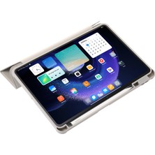 Xfashion Xiaomi Pad 6 / Pad Için 6 Pro Tri-Katı Stand Tablet Kılıf Pu Deri Şeffaf Akrilik Tpu Kapak (Yurt Dışından)