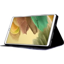 Xfashion Samsung Galaxy Tab A7 Lite 8.7 Inç SM-T220 Tablet Kılıf Pu Deri Stand Kart Tutucu Kapak Otomatik Uyku / Uyan (Yurt Dışından)