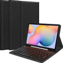 Xfashion Samsung Galaxy Tab S6 Lite / S6 Lite (2022) Pu Deri Tablet Kılıf Stand Manyetik Kapak (Yurt Dışından)