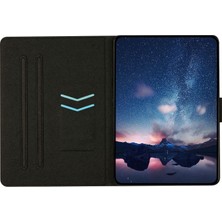 Xfashion Samsung Galaxy Tab S6 Lite SM-P610 / Tab S6 Lite (2022) Pu Deri Akıllı Kapak Timsah Stand Kartı Tutucu Tablet Kılıfı (Yurt Dışından)