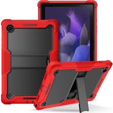 Xfashion Samsung Galaxy Tab A8 10.5 (2021) / (2022) Tablet Kılıf Kickstand Silikon + Pc Şok Geçirmez Zırh Kapağı (Yurt Dışından)