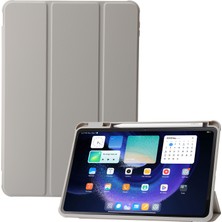 Xfashion Xiaomi Pad 6 / Pad Için 6 Pro Tri-Katı Stand Tablet Kılıf Pu Deri Şeffaf Akrilik Tpu Akıllı Kapak (Yurt Dışından)