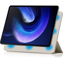 Xfashion Xiaomi Pad Için 6 Manyetik Pu Deri Tablet Kılıf Üç Katlı Koruyucu Stand Kapağı (Yurt Dışından)