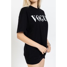 olafre Vogue Yazılı Baskılı Tişört, Bisiklet Yaka, Pamuklu, Tarz ,trend, Sokak Stili