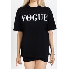 olafre Vogue Yazılı Baskılı Tişört, Bisiklet Yaka, Pamuklu, Tarz ,trend, Sokak Stili