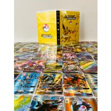 Abetto Market Pokemon Gx, Vmax, Vstar, Energy Set 50 Adet Pokemon Parlak Oyun Kartı & Albüm Set