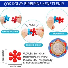 Think Master Thinkmaster Master Molecules Eğitici Yaratıcı Molekül Stem Eğitimi Uyumlu 5 Renk 120 Parça Eğitici