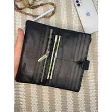 SANAT LEATHER SL-2169 Orjinal Deri Şık Bayan Portföy Gizli Dikiş Cüzdan 19CM×10CM Sanat Leather
