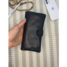 SANAT LEATHER SL-2169 Orjinal Deri Şık Bayan Portföy Gizli Dikiş Cüzdan 19CM×10CM Sanat Leather