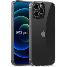 Prolysus Apple iPhone 13 Pro Kılıf Cos Köşeleri Yükseltilmiş Darbe Korumalı Şeffaf Kılıf