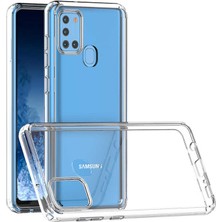 Prolysus Samsung Galaxy A21S Kılıf Cos Köşeleri Yükseltilmiş Darbe Korumalı Şeffaf Kılıf