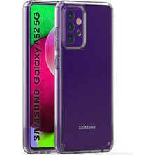 Prolysus Samsung Galaxy A52 Kılıf Cos Köşeleri Yükseltilmiş Darbe Korumalı Şeffaf Kılıf