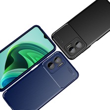 Prolysus Xiaomi Redmi Note 11E Kılıf Karbon Fiber Desenli Silikon Kılıf