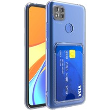 Prolysus Xiaomi Redmi 9c Şeffaf Kartlıklı Köşe Korumalı Silikon Kılıf