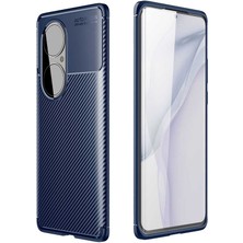 Prolysus Huawei P50 Pro Kılıf Karbon Fiber Desenli Silikon Kılıf