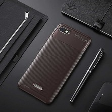 Prolysus Xiaomi Redmi 6A Kılıf Karbon Fiber Desenli Silikon Kılıf