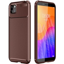 Prolysus Huawei Y5P Kılıf Karbon Fiber Desenli Silikon Kılıf