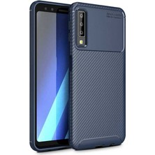 Prolysus Samsung Galaxy A7 2018 Kılıf Karbon Fiber Desenli Silikon Kılıf