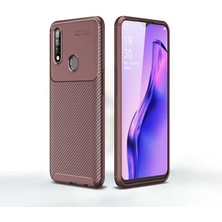 Prolysus Oppo A31 Kılıf Karbon Fiber Desenli Silikon Kılıf