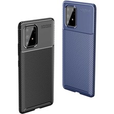 Prolysus Samsung Galaxy A91 (S10 Lite) Kılıf Karbon Fiber Desenli Silikon Kılıf