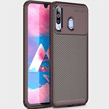 Prolysus Samsung Galaxy M30 Kılıf Karbon Fiber Desenli Silikon Kılıf