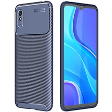 Prolysus Xiaomi Redmi 9A Kılıf Karbon Fiber Desenli Silikon Kılıf