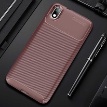 Prolysus Xiaomi Redmi 7A Kılıf Karbon Fiber Desenli Silikon Kılıf