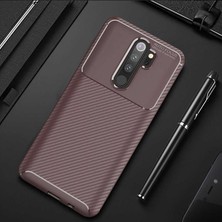 Prolysus Xiaomi Redmi Note 8 Pro Kılıf Karbon Fiber Desenli Silikon Kılıf