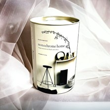 Saccura Dekor Monochrome Metal Kapaklı Dekoratif Silindir Kutu, Dekoratif Kutu