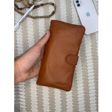 SANAT LEATHER SL-2169 Orjinal Deri Şık Bayan Portföy Gizli Dikiş Cüzdan 19CM×10CM Sanat Leather