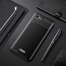 Prolysus Xiaomi Redmi 6A Kılıf Karbon Fiber Desenli Silikon Kılıf
