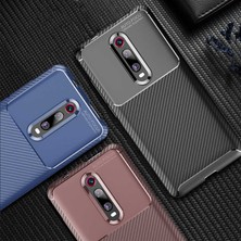 Prolysus Xiaomi Mi 9t Kılıf Karbon Fiber Desenli Silikon Kılıf