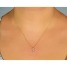 Çelikoğlu Kuyumculuk 8 Ayar Altın Sonsuzluk Kolye 1,22 gr