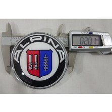 Nos Bmw Alpina,  Bmw Kaput Arması 8.2cm, Alpina Bmw Bagaj Arması , Bmw Kaput Logo, Bmw Bagaj Logo