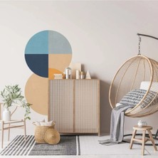 Kt Grup Boho Yarım Daireler ve Dilimler Duvar Sticker