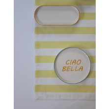 Elly House Italy Sarı Çizgili Runner 39 x 139 cm