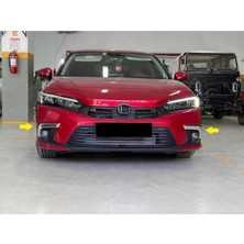 Belirtilmemiş Honda Civic Krom Sis Farı Çerçevesi 2 Parça 2021 ve Üzeri P.çelik