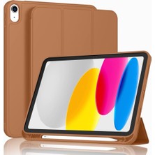 MobaxAksesuar Apple iPad 10. Nesil 10.9 2022 Kılıf Kalem Bölmeli Smart Case A2696 A2757 A2777