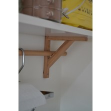Lethe Works Beyaz Duvar Rafı(Gürgen Ayaklı) Natural Beyaz(Kavelesiz)