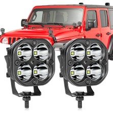 Dekohop Off Road ve Arazi Aracı 3 Inç Beyaz Renk Çalışma ve Sis Lambası 2 Adet