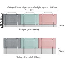 Mc.Pierobaby 3 x 50 cm (150 cm) Serenity XL Yatak Bariyeri Korkuluğu