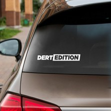 Reysa Tasarım Dert Edition Oto Cam Sticker Beyaz 25X3 cm