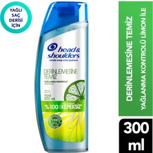 Head&Shoulders Şampuan Derinlemesine Temiz Yağlanma Kontrolü Kepeğe Karşıtı Etkili 300 ml