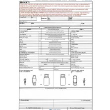 Altınyıldız Kaza Tutanağı Otokopili 50 Li OM053 / Altınyıldız