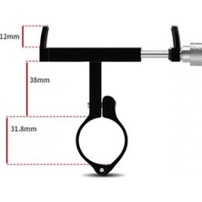 Coofbe Super Tutuş Metal Vidalı Motosiklet Tutucu Gidon Tutucu Bisiklet Tutucu Gidon Telefon Tutucu